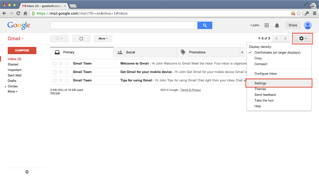 video email gmail